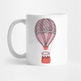 pink hot air balloon Mug